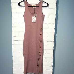 Ribbed, Tank, Sweater-Dress
